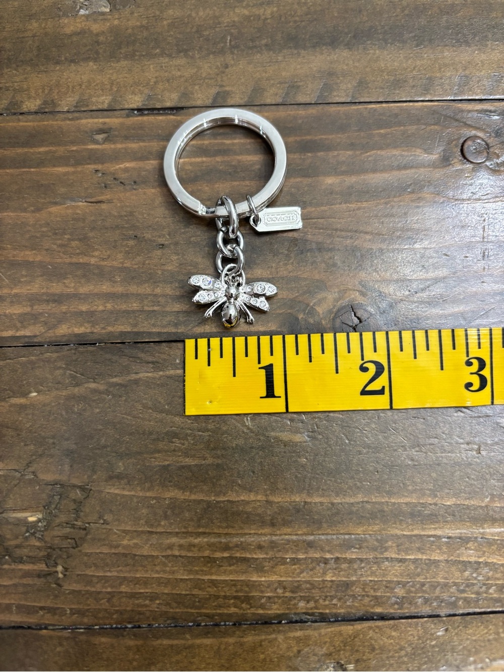 Coach Silver Bug Key Ring Bag Charm - Picture 3 of 4
